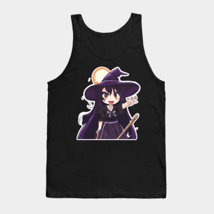 Witchcraft anime characters Chibi style Tank Top